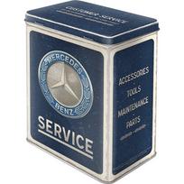 Metalinė skardinė L Mercedes-Benz - Service Emblem Blue