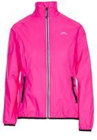 Striukė moterims Trespass Beaming Female Active HI-VIS Waterproof Packaway Jacket, rožinis