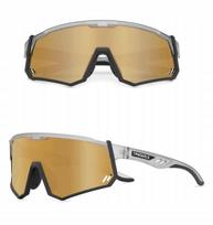 Dviratininkų akiniai Twinshield STW-C25, pilki/rudi