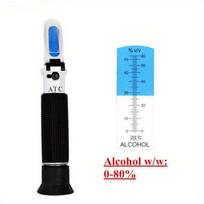Alkoholio refraktometras ATC 0-80%