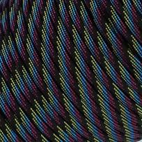 4 mm paracord virvė papuošalams,  Raudona, mėlyna, geltona ir juoda kamufliažas
