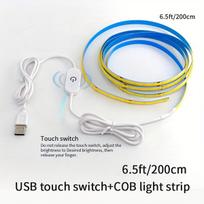 LED juosta patalpų apšvietimui USB, USB Touch 6,5 pėdų / 2M baltas