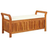Sodo suoliukas，Sodo suolas，Lauko suoliukas-daiktadėžė su pagalvėle, 126cm, akacijos masyvas CFE6178050