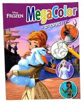 SPALVINIMO KNYGELĖ DISNEY FROZEN MEGA COLOR WITH STICKERS ANNA ELZA OLAF KRISTOFF