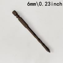 Karbidiniai ekscentriniai grąžtai 4vnt, 6 mm: 1 vnt (sausam ir šlapiam naudojimui)