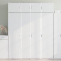 vidaXL Komoda, baltos spalvos, 80x42,5x185cm, apdirbta mediena