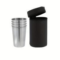 Nerūdijančio plieno vyno taurių komplektas, Didelis 170 ml (4 puodelių rinkinys)