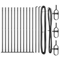 Tvora Stulpai su Pagrindo Plokštėmis 13 vnt Ø32mm 88,5cm Cinkuotas Plienas