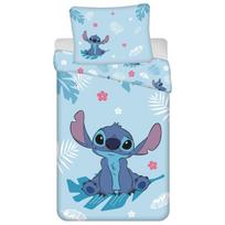 DISNEY Stitch Blue medvilninė kūdikių patalynė, mergaitėms, užtrauktukas, 100 % medvilnė, 140x200 cm, OEKO-TEX, 140x200