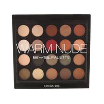 Akių šešėlių paletė BYS Warm Nude, 20 g.