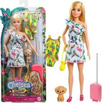 Lėlė Chelsea Barbie su šuniuku