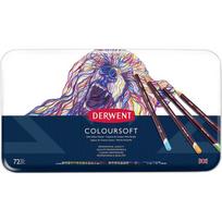 Spalvotas pieštukas Derwent Coloursoft 72vnt. metalinė dėžutė