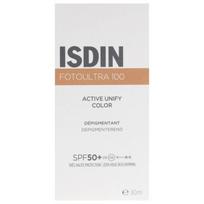 Isdin FotoUltra 100 Active Unify Spalva Kremas veidui Depigmentuojantis SPF50+ 50 ml