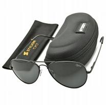 Akiniai nuo saulės moterims STL-03C1, Aviator POLARIZATION akiniai nuo saulės BLACK UV400 akiniai nuo saulės vyriški