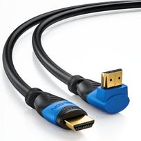 Deleycon Hdmi kampinis kabelis 2m, 4k Hdr, 90° kampas