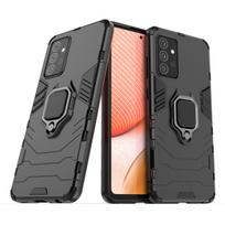 Ring Armor Case Kickstand Tough Rugged Cover, skirtas Samsung Galaxy A72 4G, juodas