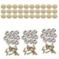 Automobilio lubų apmušalų tvirtinimo rinkinys su sagtimis,  30vnt Plaid Beige