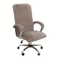 3 dalių velvetiniai kėdžių užvalkalai,  Taupe Brown