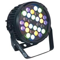 LED PAR prožektorius - Light4Me BLACK PAR 30x3W RGBA-UV 90W Juodas