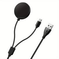 Išmanusis laikrodis 2 viename kroviklis laikrodžiui ir USB C