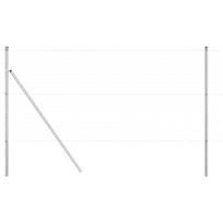 vidaXL Tvorelės stulpas 52 pcs Pilka 3,2 x 3,2 x 200 cm
