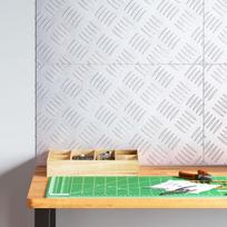 aliuminio Checker plokštės - 4 vnt., neslystančios, 50x30 cm