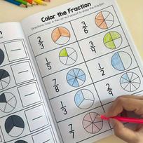 Matematikos užduotys vaikams: trupmenos