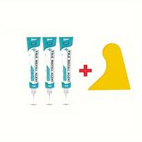 Plytelių glaisto taisymo rinkinys su grandikliu, baltas, 0,68fl.oz*3vnt + grandiklis