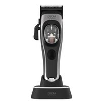 Plaukų kirpimo mašinėlė OSOM Professional PRIME belaidė LED pilka 0,5–13 mm