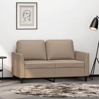 Dvivietė sofa，Poilsio sofa, kapučino spalvos, 120cm, dirbtinė oda CFE50728