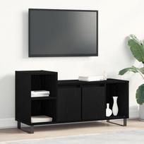 TV spintelė Juoda 100x35x55 cm Išdirbta mediena