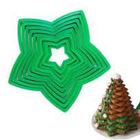 3D Kalėdų eglutės sausainių formelės