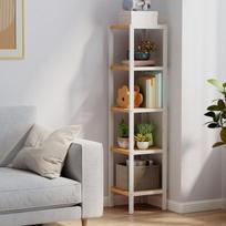 Virtuvės lentyna, SONGMICS BCB055W01, 33 x 33 x 146 cm, debesų baltos spalvos, Vannitoa riiul, SONGMICS BCB055W01, 33 x 33 x 146 cm, Pilvevalge