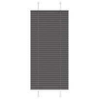 Plisuota žaliuze juoda 65x100 cm audinio plotis 64,4 cm