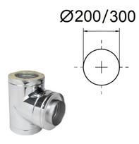 Izoliuotas 90° trišakis su adapteriu. D-200/300 mm.