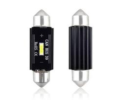 Lemputė Led canbus 1 smd ultrabright 1860 festoon 39 mm, baltas 12v/24v