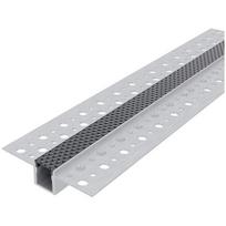 Avide įleidžiamas aliuminio U profilis 52.5x13.3mm su juodu dangteliu, 1m
