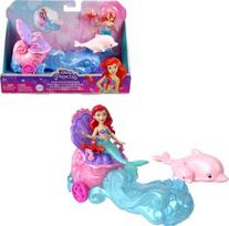 Princesės Arielės undinėlės lėlė ir riedantis vežimas Mattel Disney