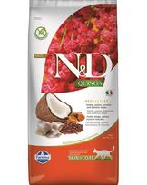 Farmina N&D Quinoa Cat Skin&Coat sausas maistas katėms su silke, 5 kg