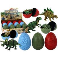 Dinozaurų kiaušiniai su dinozaurų figūrėlėmis