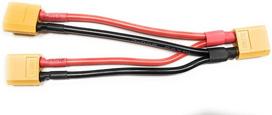 XT60 kištukinės jungties kabelio adapteris lygiagretaus akumuliatoriaus jungčiai 14Awg kabelis, skirtas Rc Lipo (nuo 2 moterų iki 1 moters)