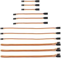 12 vienetų JR prailginimo kabelis Servo 3 Pin 26AWG vyriškos ir moteriškos lyties Futaba JR kabelis, skirtas nuotoliniu būdu valdomiems orlaiviams 3 vienetai x cm 7, 15, 30, 60