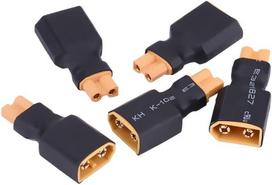 5 vnt. RC drono kištukinio adapterio adapterio baterijos keitiklis XT30 į XT60 (XT30 moteriškos lyties į XT60 kištuką)