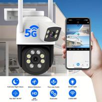 Aukščiausios kokybės 4MP dvigubo objektyvo lauko kamera. , F2 Wifi Pridėkite 64G SD kortelę