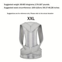 Kuprotumo Korekcijos Diržas, Laikysenos Korektorius Vyrams ir Moterims ,  Pilka XXL