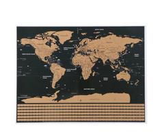 Nutrinamas pasaulio žemėlapis GlobeTracker, 82x59cm