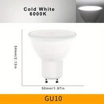 10vnt LED Prožektoriai GU10 MR16 E27 E14 12W ,  Šalta balta 6000K