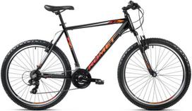 Kalnų dviratis Romet Rambler R6.1 2023 26", juodas/oranžinis/raudonas, Rėmas 19
