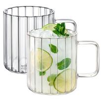 Stikliniai kavos puodeliai Wilmax, 2 vnt., 550 ml.