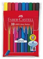 Flomasteriai FABER CASTELL GRIP, 10 spalvų